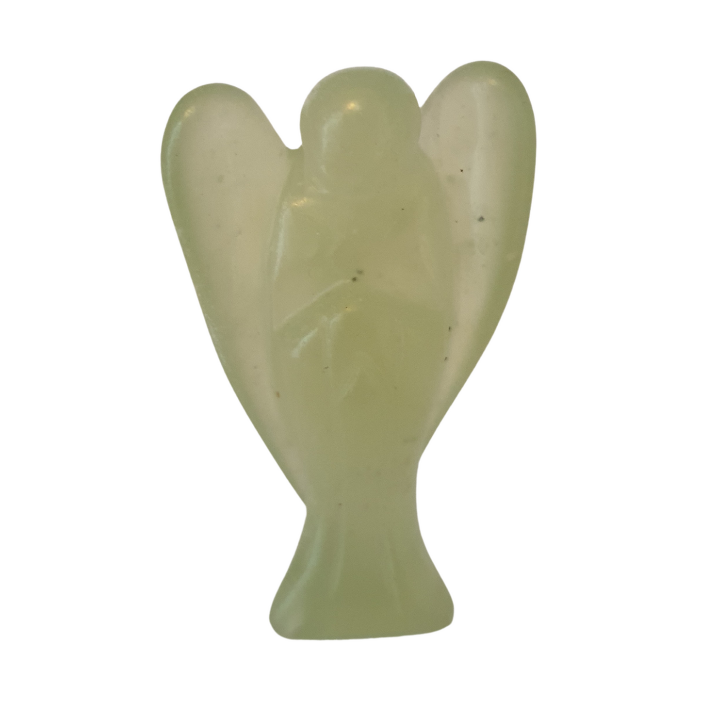 New Jade Pocket Angel 3.5cm high green crystal