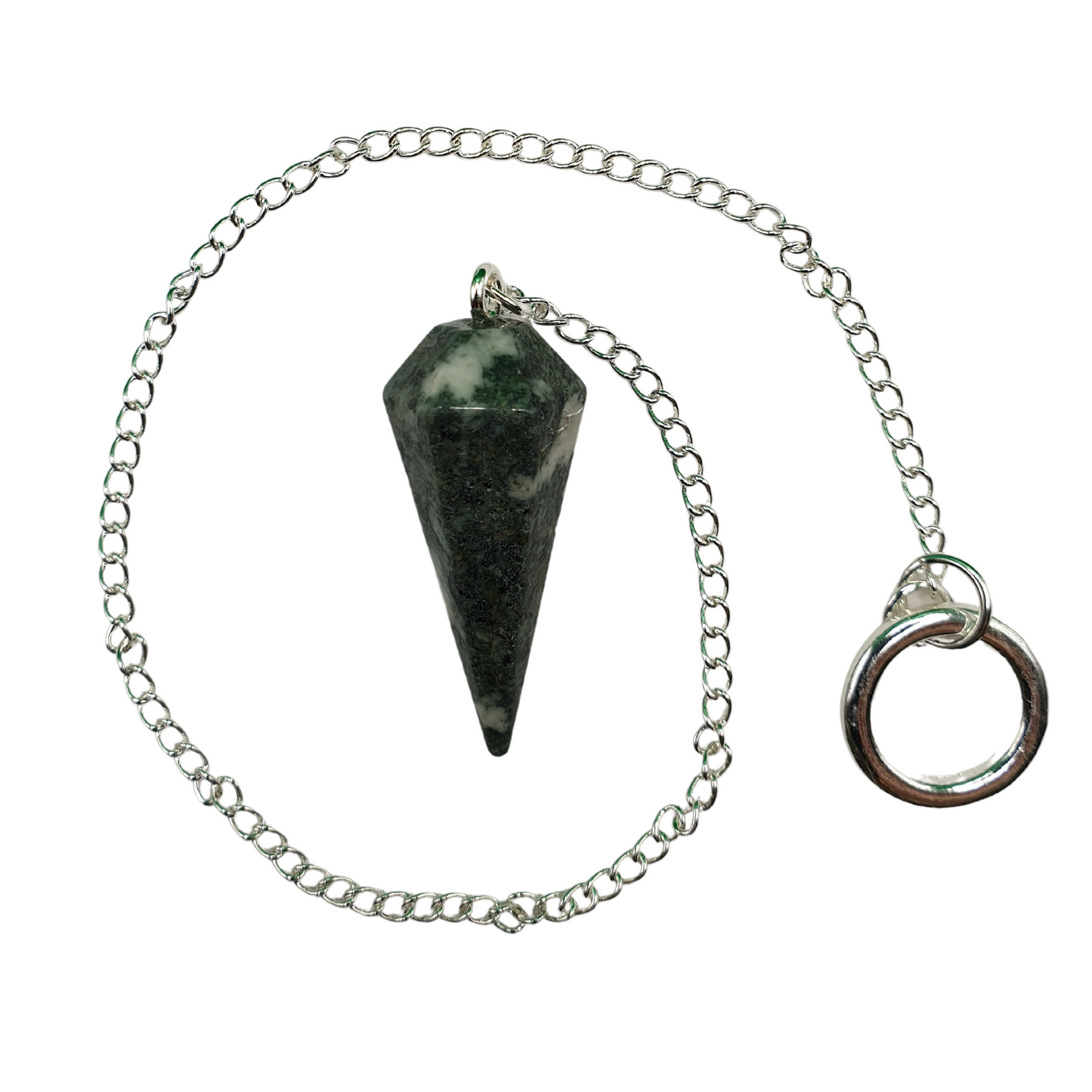 Preseli Bluestone Pendulum 3.5cm long with chain