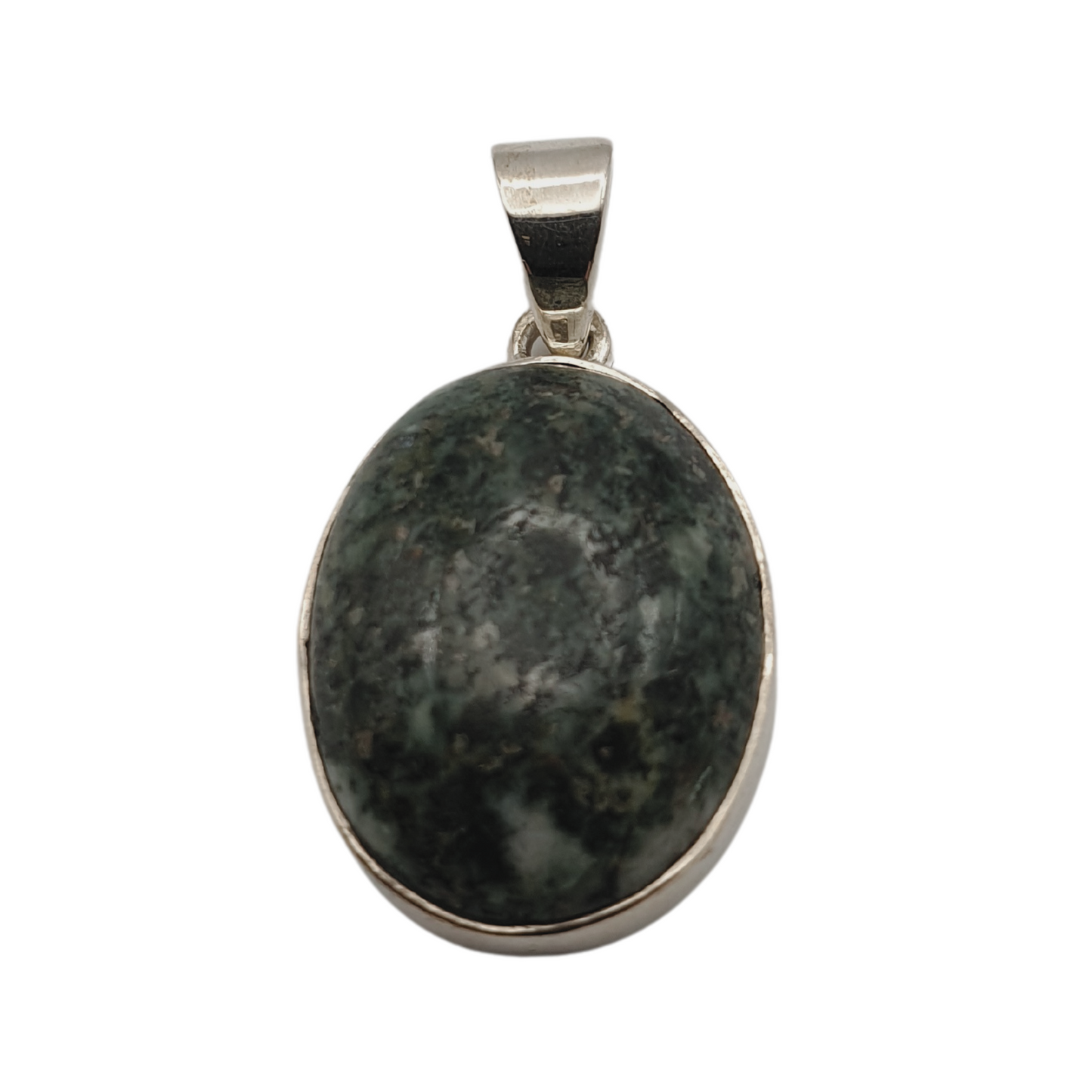 Preseli Bluestone oval crystal set in sterling silver