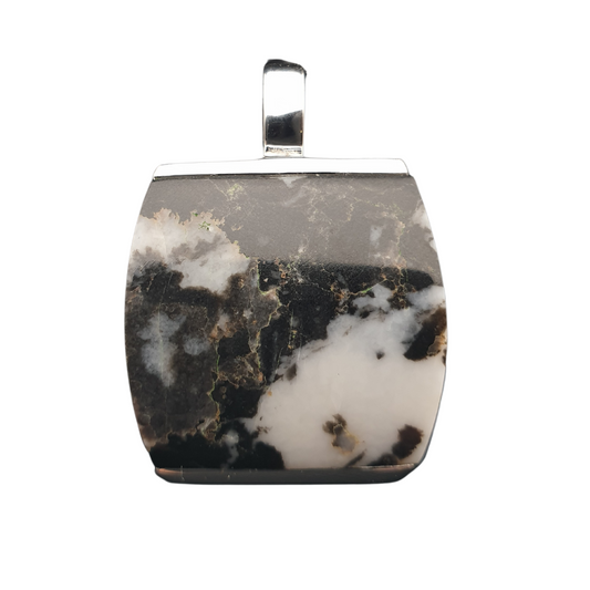 Zebra Jasper Sterling Silver Pendant