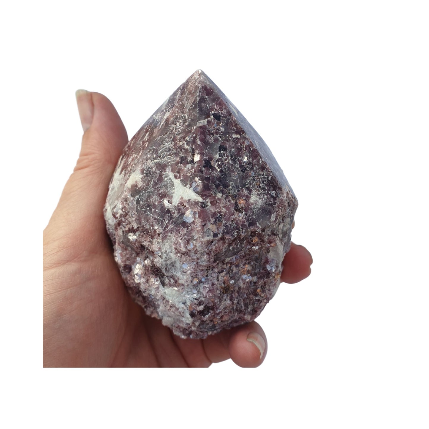 Lepidolite Rough Polished Point