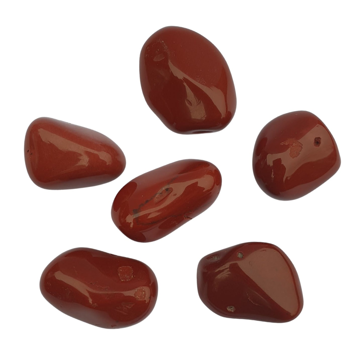 small tumbled crystals red brick to brown colour small enough to hold in your hand to meditate