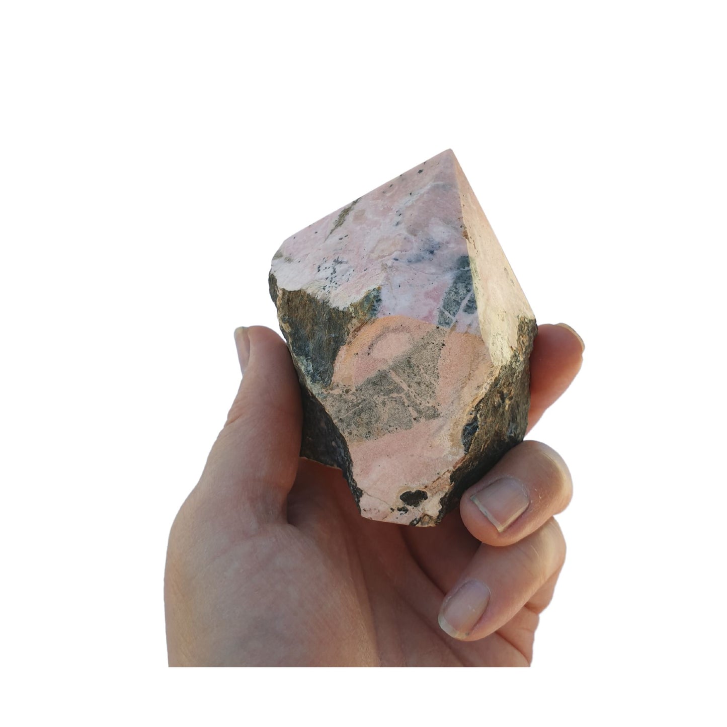 Rhodonite Rough Polished Point