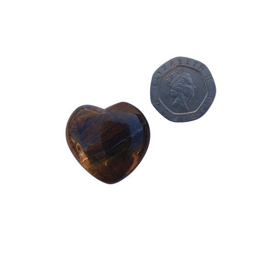 Tiger's Eye Heart - Mini